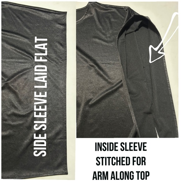 NWT Alfani Elements, Deep Metallic Black, Modern Style Pull Over Shawl Blouse - Picture 6 of 7